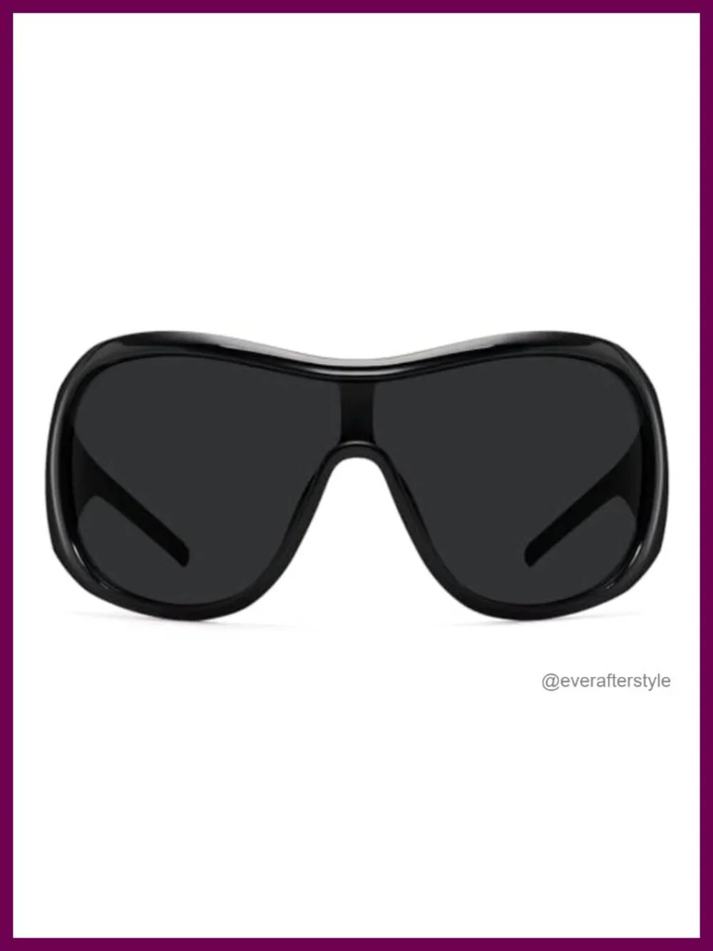Oversized Wrap Around Sunglasses Women Retro Shield UV Protection